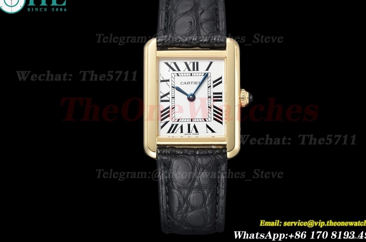 DRF Solo Dial White YG Tank Quartz 24.4mm LE 0301